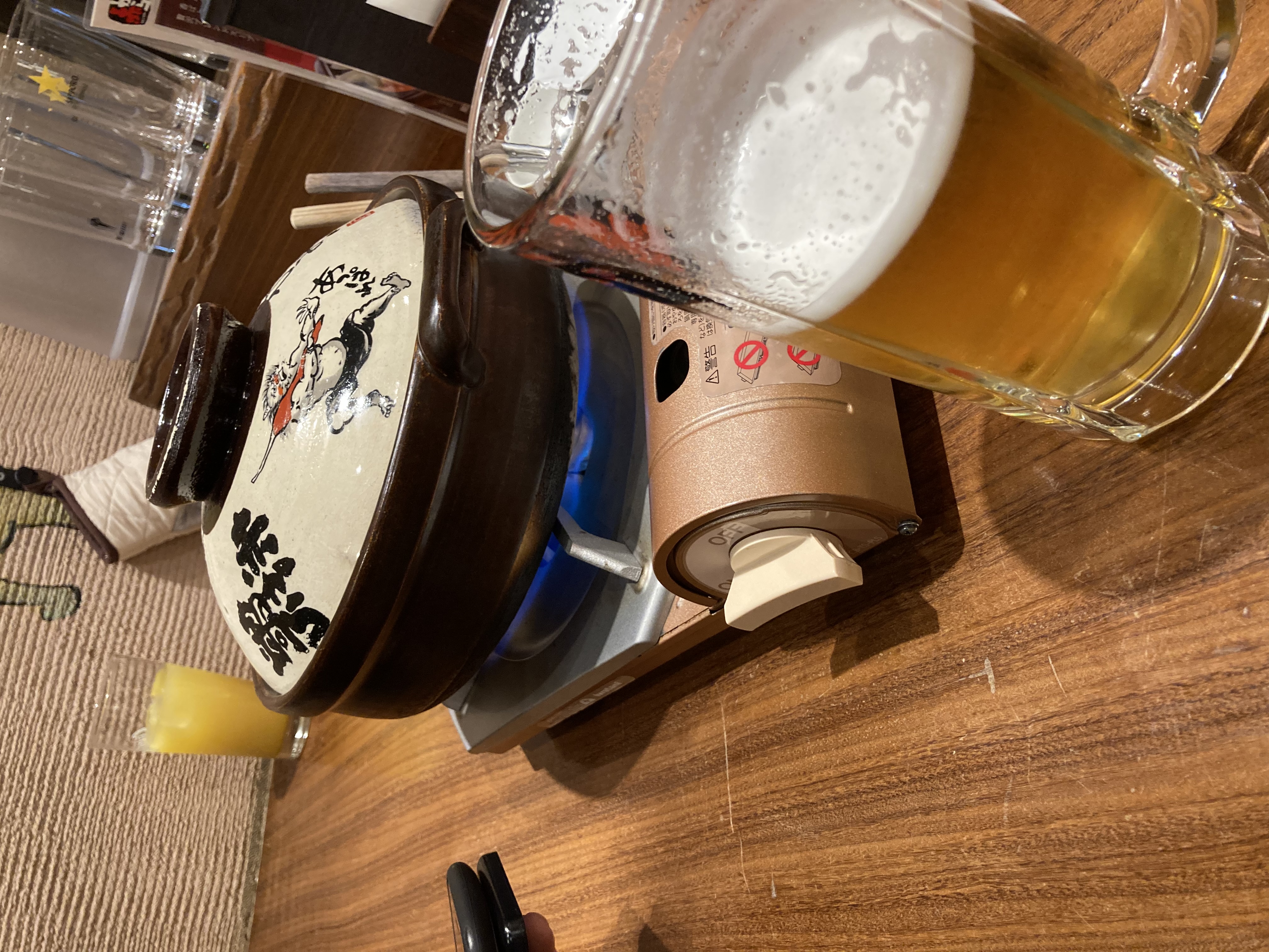 赤から 金沢駅前店での夕食